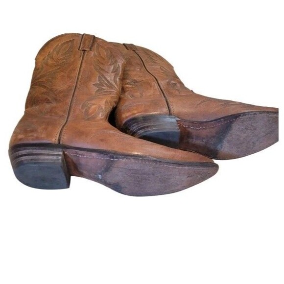 Vintage Code West Men’s Brown Leather Cowboy Boots Size 10½